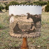 Lampshade Cowboy and Indian Peace on the Plains