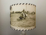 Sheridan Wyo Rodeo Lampshade Yellow