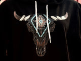 Aztec Bull Skull Hoodie
