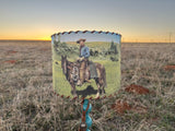 West Texas Cowboy in Color Lampshade