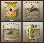 Sheridan Wyo Rodeo Lampshade Yellow