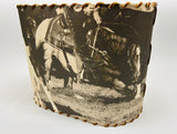 RDR Cutting Horse Lampshade Oval pictured