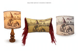 Pillow Vintage Santa Bronc Rider