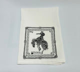 Bandana Bronc Dish Towel Black