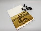 Dish Towel Vintage Santa Bronc Rider
