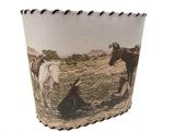 Lampshade Cowboy and Indian Peace on the Plains