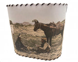 Lampshade Cowboy and Indian Peace on the Plains