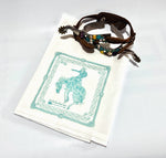 Bandana Bronc Dish Towel Turquoise
