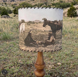 Lampshade Cowboy and Indian Peace on the Plains