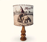 Lampshade Vintage Santa Bronc Rider