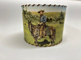 West Texas Cowboy in Color Lampshade