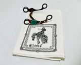 Bandana Bronc Dish Towel Black
