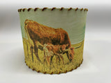 Longhorn Cow and Calf Pair Lampshade