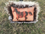 Wild Horse Orange Sherbet Pillow