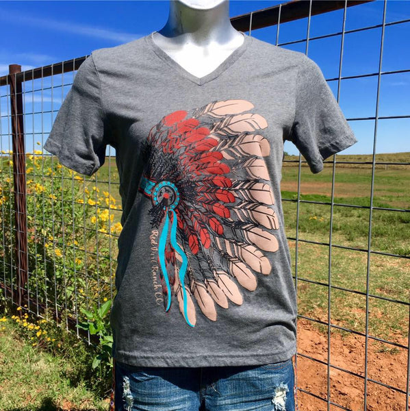 Southwest Headdress Unisex Fit Premium V-Neck