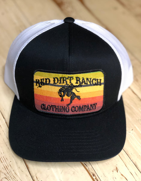 Serape Bronc Snapback Black/White