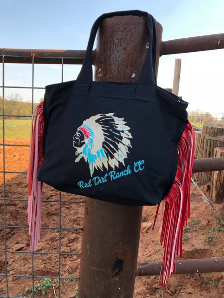 RDR Large Chief Zip Tote Black/Red