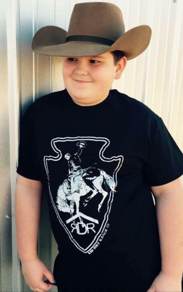 Mens Black/White Arrowhead Bronc