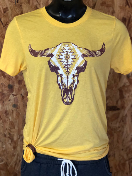 RDR Aztec Bull Skull Mustard