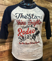 RDR Rodeo Burnout Baseball Tee