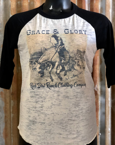 RDR Vintage Bronc Baseball Tee
